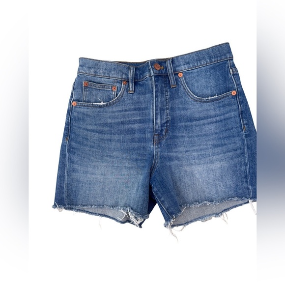 Madewell Pants - Madewell High Rise Jean Shorts Distressed Cut-Off Style